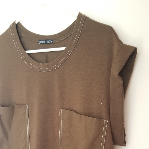 Brown Zara Dress with front pockets - Picture 4 of 8